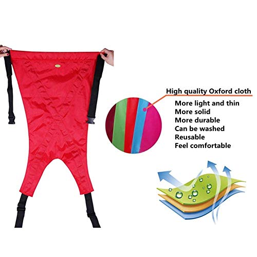 Aochol Patient Lift Sling, Oxford Cloth Cotton Waterproof Fabric Stair Slide Board Transfer Belt Emergency Evacuation Chair, One-Person Transferring Belt Carrying Up Down Stairs to Bed,Wheelchair