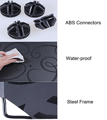 9-Cube Storage DIY Cube Organizer Cabinet 3-Tier Bookcase Storage Cube Organizer Closet with Door - Thumbnail 4