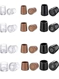 Mtlee 12 Pairs Heel Repair Caps Covers High Heel Protector for Women's Shoes, XS, S, M, L, 3 Colors