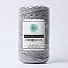 Stillness Crafts Macrame Cord 4mm Grey - Best for Macrame Plant Hangers Macrame Wall Hanging Macrame Supplies Cotton Yarn Macrame Rope