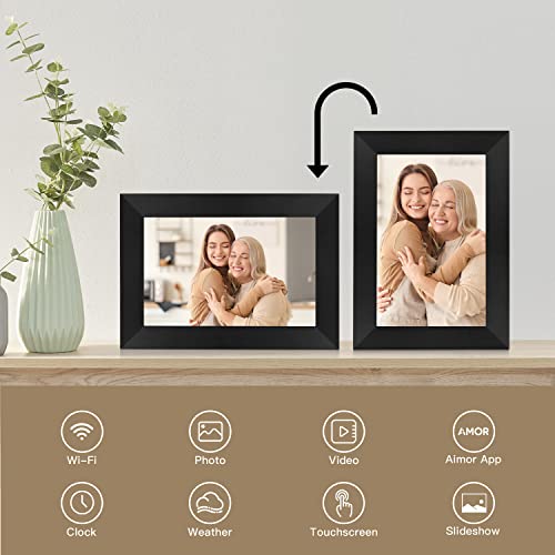 Digital Photo Frame Hyjoy WiFi Digital Picture Frame 8 Inch with IPS HD Touch Screen, Auto