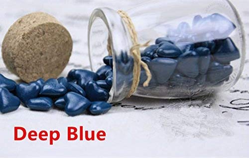 MDLG Vintage 90pcs Deep Blue Heart Shape Bottled Glass for Wax Seal Sealing Stamp Wedding Invitations Adhesive Wax Sticks Beads