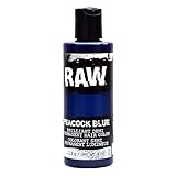Peacock Blue Hair Color, Demi-Permanent 4 oz by RAW. Veggie-Based, Scented, Long-Lasting Temporary Hair Dye that Lasts 3 to 6 Weeks. Never Tested on Animals