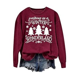 Plus Size Funny Christmas Shirts for Women Long