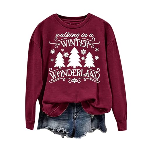 Plus Size Funny Christmas Shirts for Women Long