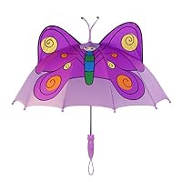Kids Umbrella - Childrens 23 Inch Rainy Day Umbrella butterfly