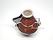 Vortex Hookah Head Shisha Ceramic BROWN Bowl with Metal Wind Cover Coal Screen Free Grommet