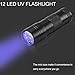 Niskite UV Flashlight Black Light Urine Detection, Portable Ultraviolet Blacklight Flashlight 12 Led UV Light,Pet Urine & Stain Detector for Dog Cat Pee,Matching with Pet Odor Eliminator