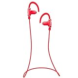 SenboweTM Bluetooth 4.0 Double Ear Peices with Clear Voice and Noise Cancellation Portable Wireless Stereo Outdoor Sports/Running &Gym/Hiking/Exercise Bluetooth Earbuds Headphones Headsets/Microphone for iPhone 5S 5C 5 4S 4, iPods,HTC One,One mini, One mini 2,iPad Mini, Samsung Galaxy Note 3, Note 2, S5 S4, S3, S2,LG Optimus,LG G3,G2,MOTO X,Most Android Smart Phones and Tablets and other Bluetooth-enabled tablets (Red)