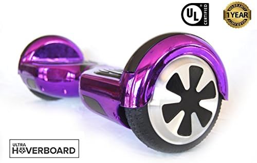 DTC Technologies Model R6 Hoverboard Self-Balancing Scooter UL-2272 Certified (Chrome Purple)