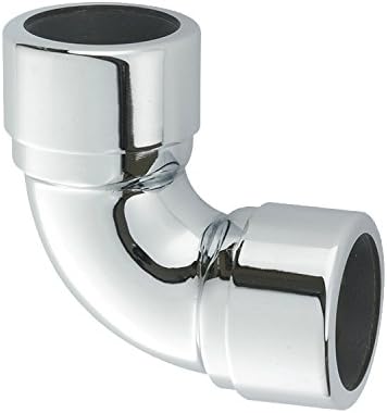 McAlpine 35A-CB Chrome Plated Brass 90 Degree Compression Bend, 1.25 inch