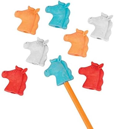 Horse Erasers Pencil Toppers (One Dozen)