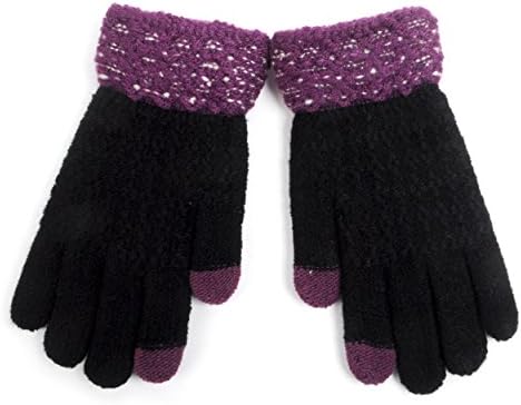 Juniors’ Duo Tone Smartphone Accessible Winter Gloves