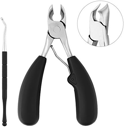 Nail Nipper, Sippra Precision Fingernails & Toenails Nlippers for Thick/Ingrown Nails Surgical Grade Stainless Steel Sharp Nail Clipper & Cutter, 4.72