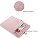 MOSISO Laptop Briefcase Handbag Compatible 15-15.6 Inch MacBook Pro, Notebook Computer, Polyester Multifunctional Protective Carrying Sleeve Case Cover Bag, Pink