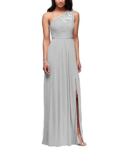 one side shoulder gowns