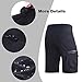 Ally Mens Mountain Bike Shorts 4D Padded Baggy Bicycle Cycling Biking Bike Shorts Lightweight Loose-fit (Black01+pad, X-Large) OrangeRed
