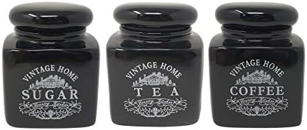 KITCHEN VINTAGE HOME TEA COFFEE SUGAR STORAGE JARS CANISTERS CONTAINERS