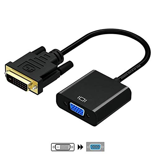 AISENS A147-0352 DVI-D to VGA Converter, DVI 24+1 Male to HDB15 Female, Black, 10 cm