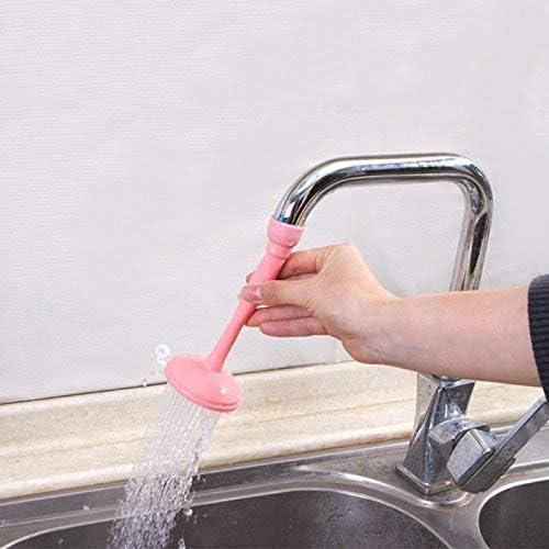 Piyuda Flexible Faucet Nozzle Water Filter Tap Diffuser Water-Saving Shower Water Rotating Spray Water Filter Valve for Kitchen & Bathroom