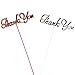 Factory Direct Craft Group of 12 Floral Embellishing Acrylic Thank You Script Picks for Inserting in Real and Artificial Floral Arrangements