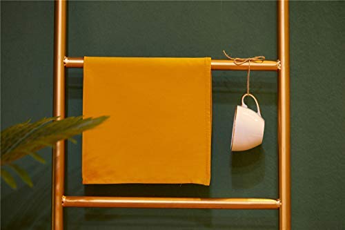 KOFFOTA Cotton Cloth Napkins for Dinner. Thanksgiving Day Christmas Decorations Gifts Easy Care and Durable Everyday Table Setting Parties Restaurants.18×18". (Brilliant Yellow, 6 Pack)