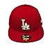 MLB Los Angeles Dodgers Scarlet with White 59FIFTY Fitted Cap, 7 1/4