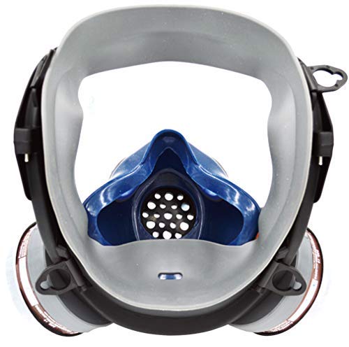 SCK Full Face Organic Vapor Respirator,Professional Mask with Double Activated Air Filter,Widely Used in Organic Gas,Paint spary, Chemical,Woodworking,Dust Protections,etc