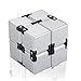 Infinity Fidget Toy, Single Finger Endless Fun Decompression Stress Relief Fidget Anti Anxiety Toys for Kids and Adults(Silver)