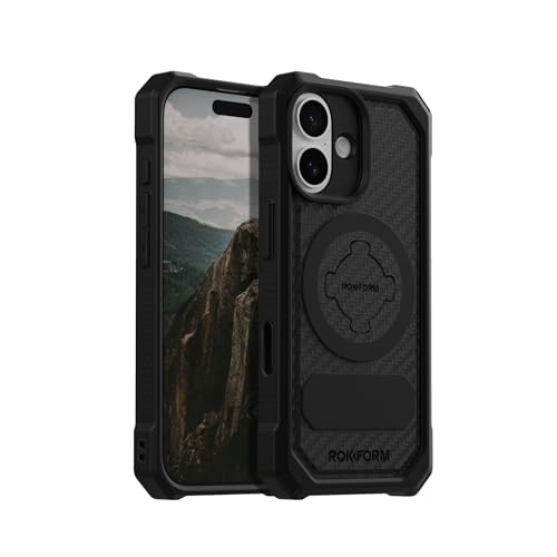Rokform Heavy Duty Case Compatible with iPhone 17, Magnetic Cover (Black)