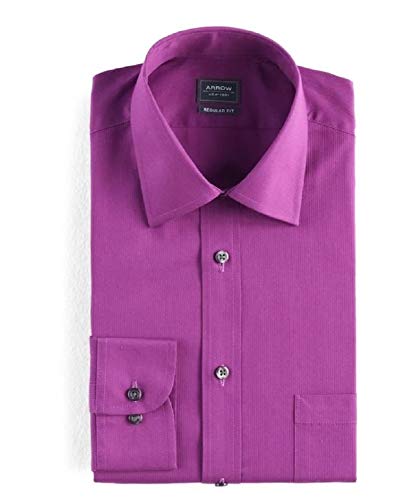 Men S Arrow Regular Fit Solid Textured Dress Shirt | Desertcart Cayman  Islands