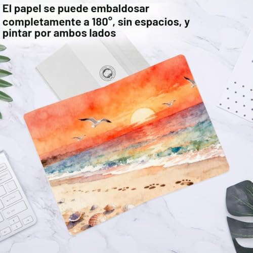 Mocrop Watercolor Sketchbook 13x19cm 100% Cotton 24 Sheets - 48 Pages, Fine Grit - Cold Pressed - Acid Free, for Beginners and Artists to Capture Moments on Travel