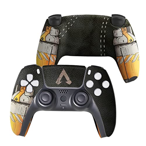Apexx Bangalorre Custom PS-5 Controller Wireless compatible with Play-Station 5 Console by BCB Controllers | Proudly Customized in USA with Permanent HYDRO-DIP Printing (NOT JUST A SKIN) (MODDED)