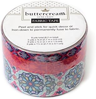 Buttercream Olivia Collection Fabric Tape-Moroccan Pink
