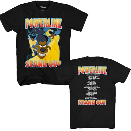 Disney Goofy Movie Powerline Stand Out Tour Mens T-Shirt