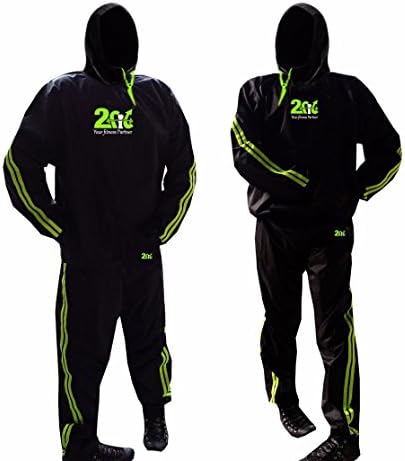 RAD The Ultimate Strength 2Fit Sauna Sweat Suit Exercise TrackSuit Fitness Weight loss Slimming Boxing Gym Suit Unisex With Hood