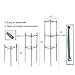 BLIKA 104 Pcs DIY Plant Supports, 4FT Tomato Cages Assembled Garden Plant Stakes for Vertical Climbing Plants, Plant Stakes and Support