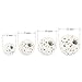 BEADNOVA 8mm Color Lava Beads Natural Crystal Stone Gemstone Round Loose Energy Healing Beads for Jewelry Making (8mm, 48-50pcs, White)