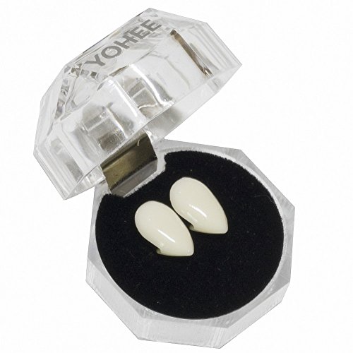 YOHEE Cosplay 13mm Vampire Teeth Dentures Halloween Party Props Fangs