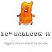 Trump Baby Balloon - BIG Inflatable 30 Inches - Helium Balloon Bundle - Includes Baby Trump Balloon Stickers, Trump Chicken Flag and Badge - Gag Toy Donald Trump White Elephant Gift and Pranks Present