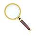 Kadaon 10X Handheld Magnifier Antique Mahogany Handle Magnifier Reading Magnifying Glass for Reading Book, Inspection, Coins, Insects, Rocks, Map, Crossword Puzzle primary
