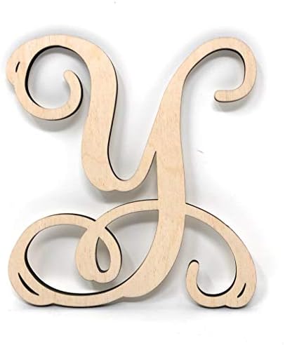 Gocutouts 6" Wooden Letter Y Unfinished Letters Package of 2 Letters Wall Decor Monogram (6", Y)