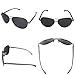 J+S Premium Ultra Sleek, Military Style, Sports Aviator Sunglasses, Polarized, 100% UV protection (Large Frame)