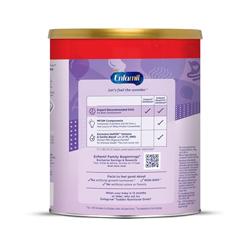 ENFAMIL NEUROPRO GENTLEASE FOR EASING FUSSINESS, CRYING, GAS, SPIT-UP IN 24 HRS, SMALLER PROTEINS FOR EASY DIGESTION, BRAIN SUPPORTING DHA, PREBIOTIC BLEND, HUMO6*, BABY FORMULA, 27.4 OZ CAN