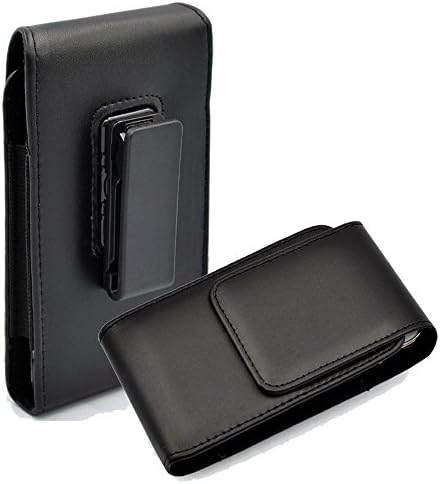 Kingsource Vertical Holster Pouch with Rotating Belt Clip Compatible for Samsung Galaxy A70 2019 6.7" Color Black (Only Fits Naked with Skin Case On)