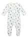 Owlivia Organic Cotton Baby Boy Girl Zip Front Sleep ‘N Play, Footed Sleeper, Long Sleeve (Size 0-18 Month) (Newborn, Leaf)