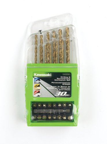 Kawasaki 840258 Drill and Drive Bit Set 30 Pieces