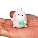 Cute Rabbit Toy, Balakie Kawaii Kids Toy Phone Decor Keychain Key Ring Stress Relieve (One Size, G)