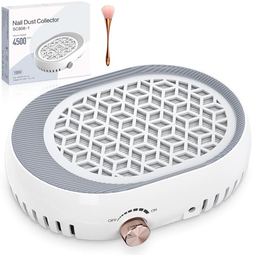 Aspiratore Unghie Professionale Aspiratore Unghie mit Filter Aspirapolvere regolabile per unghie artificiali in acrilico Manicure Pedicure.