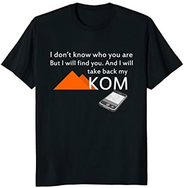 Mens Cycling Strava KOM Take Back Funny T-Shirt Large Black